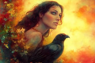 do a fantasy portrait in traditional and digital art