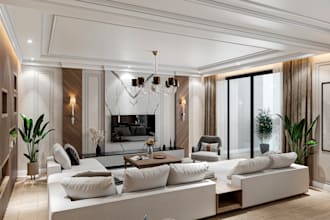 create realistic 3d interior designs for modern spaces