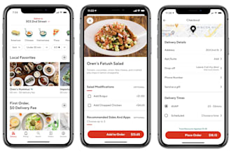 develop food delivery app, food ordering app, restaurant app