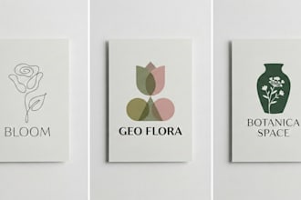 design a modern minimalist business ai logo