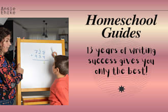 ghostwrite homeschool guides and ebooks