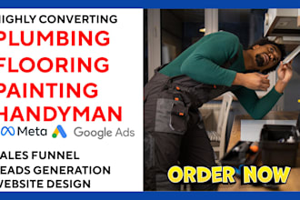 generate plumbing flooring handyman painting leads and build website