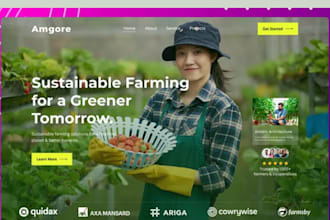 squarespace agriculture website farming crop plantation livestock organic websit