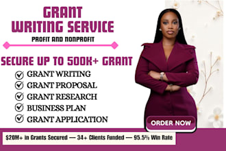 do grant writing, grant proposal, grant research, apply for grant and submission