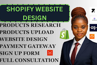 design a shopify website redesign  dropshipping store via cj salehoo avasam cj