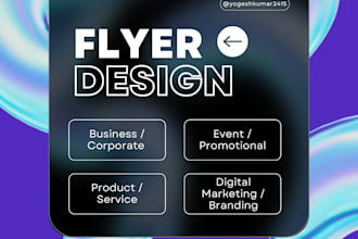 design a professional flyer or brochure for your brand