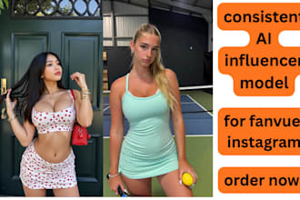 create ai influencer model for ai fanvue instagram model lora training flux