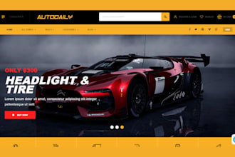 build auto part shopify store auto part website automotive website automobile