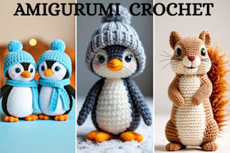 write amigurumi crochet pattern, video tutorial amigurumi handmade knitting etsy