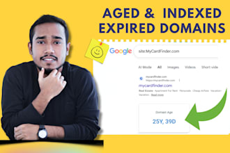real aged expired and google indexed domains for your niche