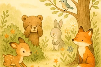 illustrate children story book illustration watercolor
