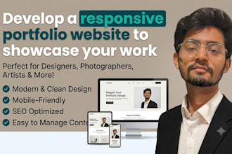 develop a responsive portfolio website to showcase your work