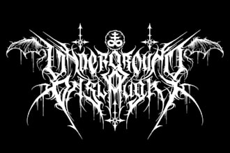 design you a brutal death metal, slamming, deathcore logo