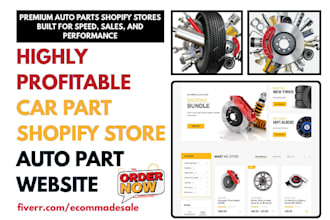 design car part shopify tyres spare parts store automotive auto part website