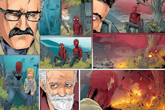 comic book illustration graphic novel cover art