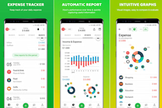 develop budget tracker app, personal finance app, fintech app, expenses app