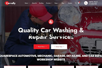 squarespace automotive repair website mechanic garage website workshop website