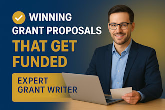write or review a professional grant proposal or funding application