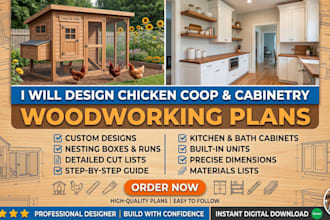 design chicken coop and cabinetry woodworking plans