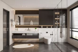 provide realistic 3d bathroom design and visualization