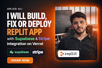 build, fix or deploy replit dev app with supabase stripe integration on vercel