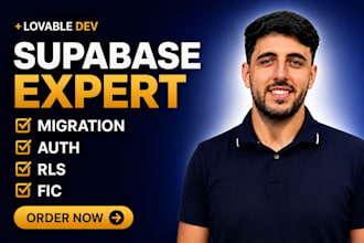 set up or fix supabase authentication, database, rls,supabase