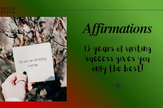 write guided meditations or affirmations for parents and children