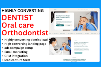 generate chiropractor dentist orthodontist leads build medspa oral care website