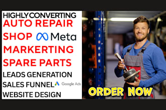generate auto repair mechanic car repair leads and build car part website