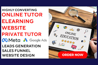 generate online tutoring leads elearning private tutor virtual classroom website