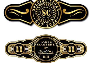 do cigar label, cigar logo, cigar band and cigar box design