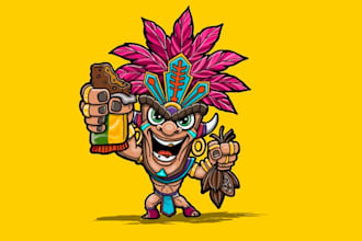 design mexican cacao chocolate brand logo