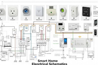 create precise home automation electrical schematics in autocad