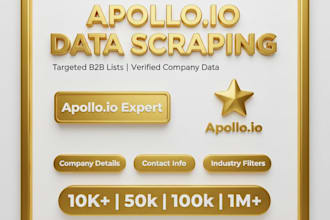 do data scraping from multi company data and market research