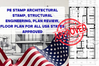 provide architectural stamp full structural drawing, mep, pe for ohio missouri