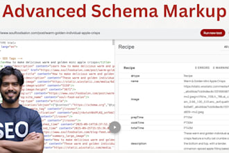 setup advance schema markup structured data and rich snippet