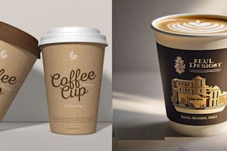 design coffee cup and paper cup for you