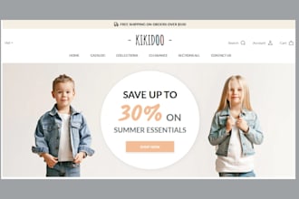 design baby clothing shopify store kids clothing baby store clothing website