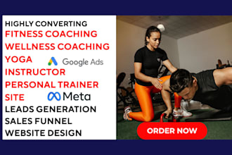 generate fitness coach leads yoga instructor website and wellness coach website