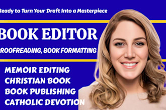 proofread, developmental edit, catholic devotion, memoir, christian book editor