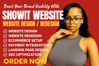 design, redesign showit website showit blog website customize showit template