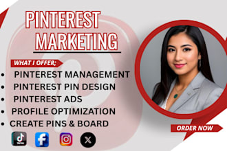 be your pinterest marketing manager setup seo board pin social media manager