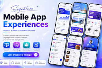 create modern mobile app UI and website UX design in figma