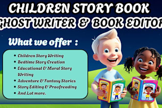 edit children story book proofread children book developmental story kids book