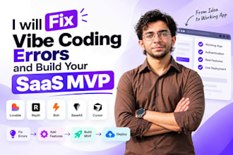 fix vibe coding errors and build your saas mvp or ai web app