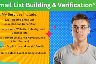 build a verified email list for cold email marketing and lead generation