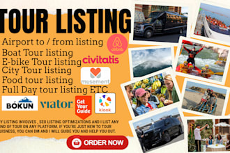 optimize and list on viator getyourguide klook bokun tripadvisor musement