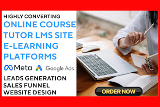 generate online course leads tutor lms website elearning training course site