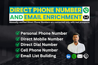 provide verified direct phone numbers and email lists of decision makers