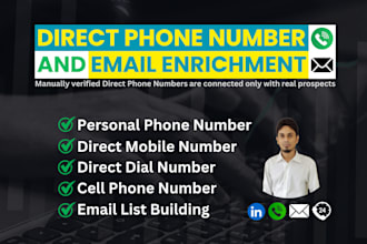 provide verified direct phone numbers and email lists of decision makers